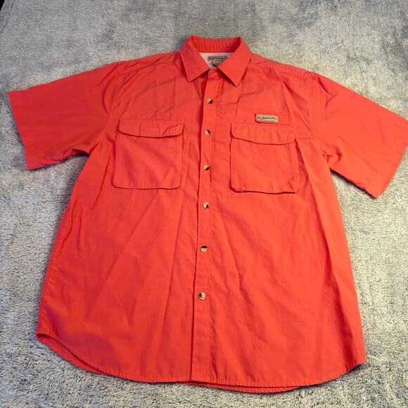 Realtree Fishing Shirt Vented Short Sleeve Button Up Outdoor Mens Large - Picture 1 of 6